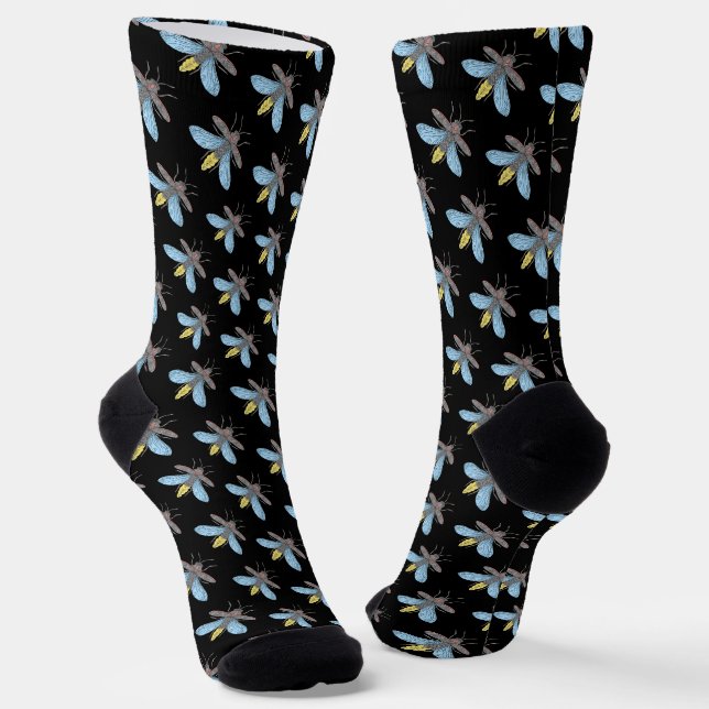 Firefly (black) - Premium Socks (Angled)