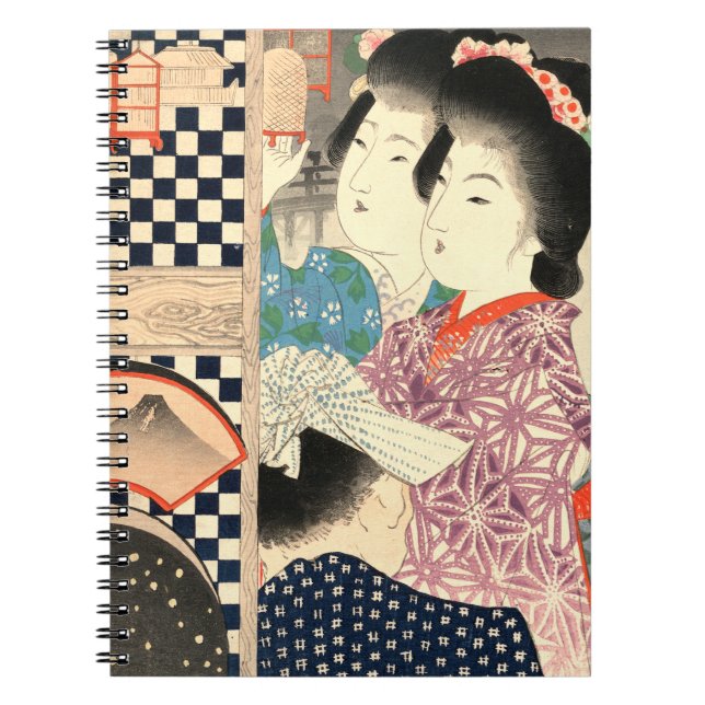 Firefly Cage - Ukiyo-e Vintage Japanese Notebook (Front)