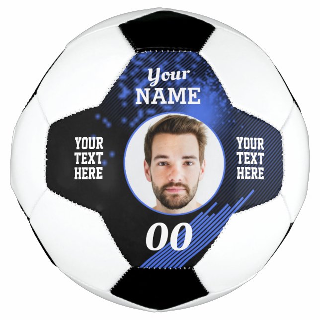 Firefly Custom Soccer Ball Blue (Front)
