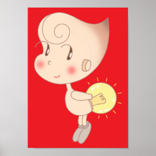Firefly fairy that illuminates the heart. poster