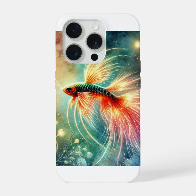 Firefly Fish 200824AREF125 - Watercolor iPhone Case (Back)