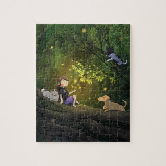 Firefly forest jigsaw puzzle