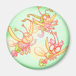 Firefly friends green magnet