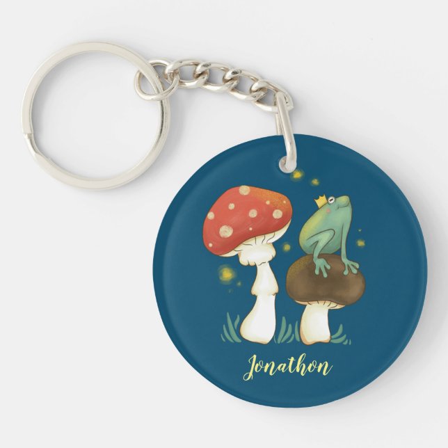 Firefly Frog Prince Personalised Key Ring (Front)