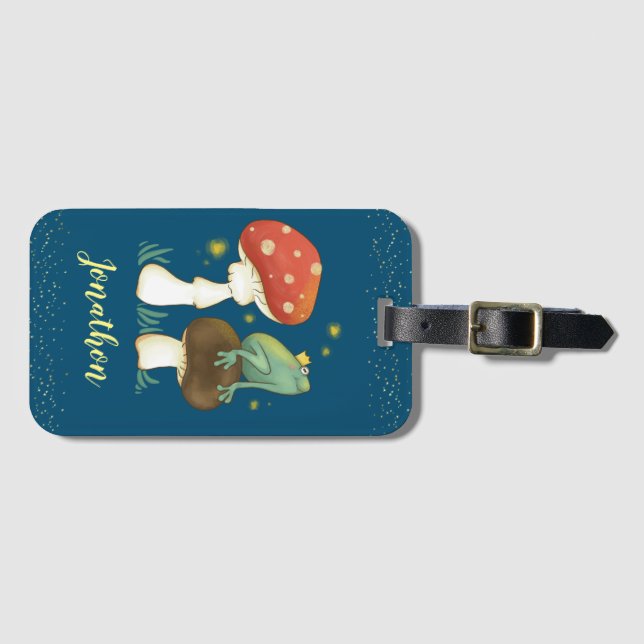 Firefly Frog Prince Personalised Luggage Tag (Front Horizontal)