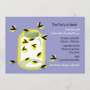 Firefly Frolic Party Invitation