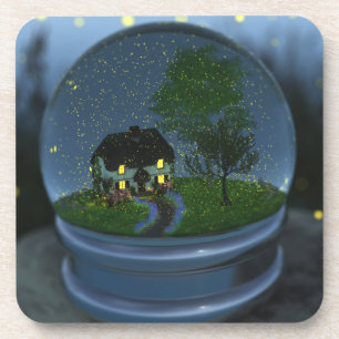 Firefly Globe Cork Coasters