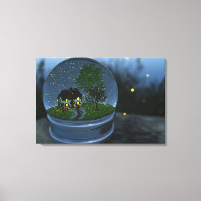 Firefly Globe Wrapped Canvas (Front)
