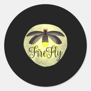 Firefly Lightning Bug Summer Gift Classic Round Sticker