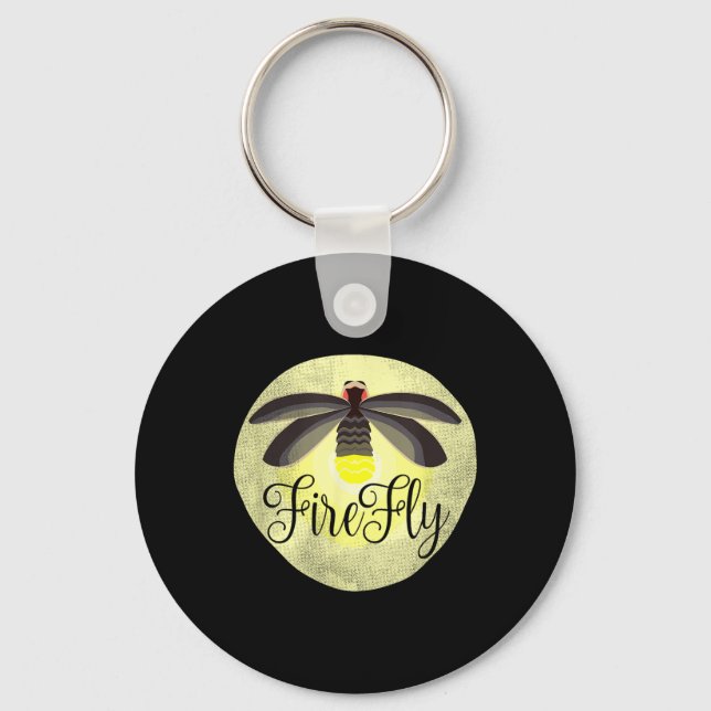 Firefly Lightning Bug Summer Gift  Key Ring (Front)