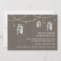 Firefly Mason Jar Rustic Country Night Weddings