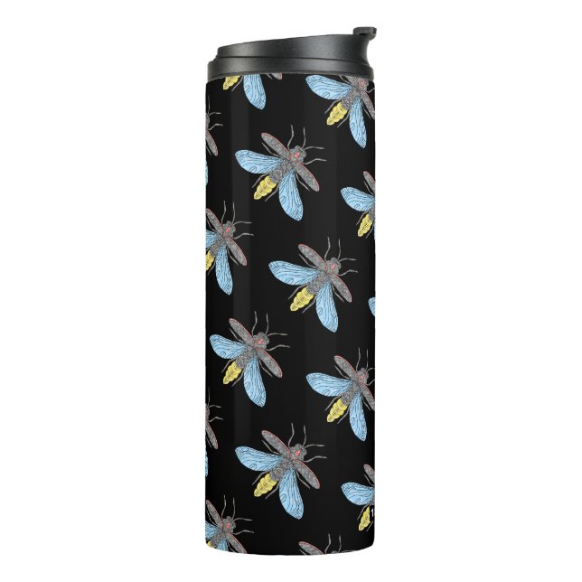 Firefly (pattern black) - Thermal Tumbler (Rotated Left)