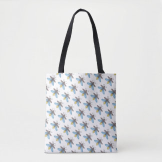 Firefly (pattern white) - Tote