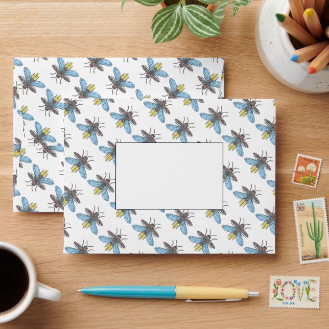 Firefly (white) - A6 Envelope (Desk)
