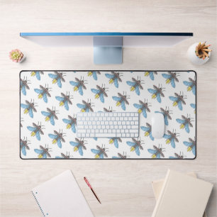 Firefly (white) - Desk Mat