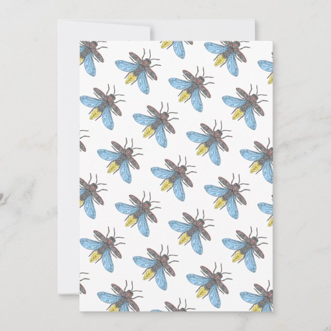 Firefly (white) - Greeting Card (Front)