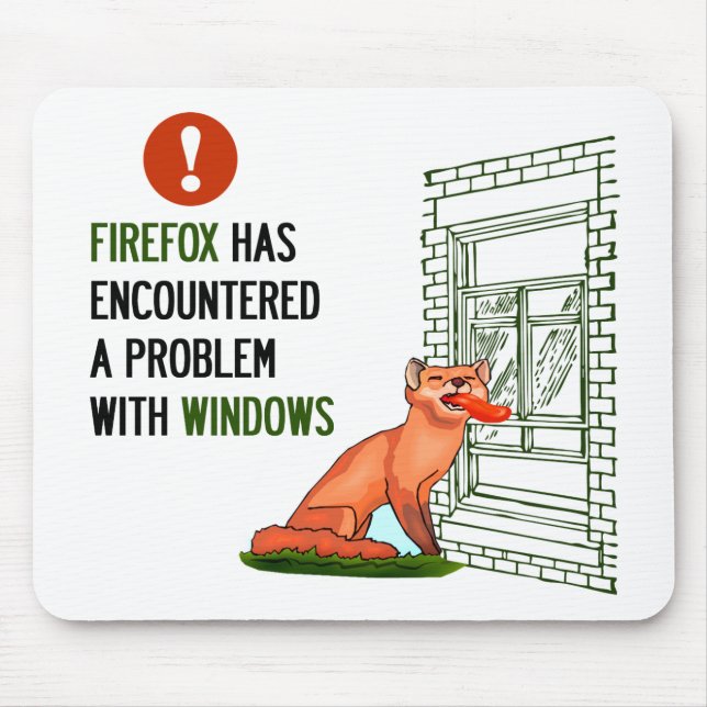 Firefox has encountered a problem with windows mouse pad (Front)