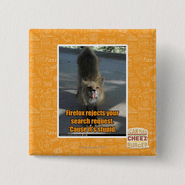 Firefox rejects 15 cm square badge (Front)
