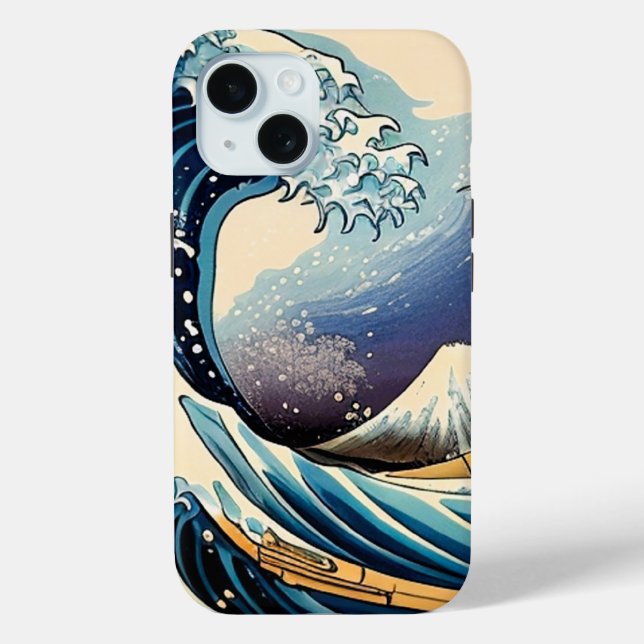 firehai the great kanagawa wave japanese wave art Case-Mate iPhone case (Back)