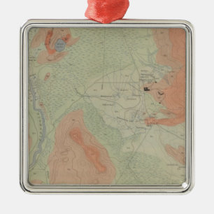 Firehole Geyser Basin Metal Tree Decoration