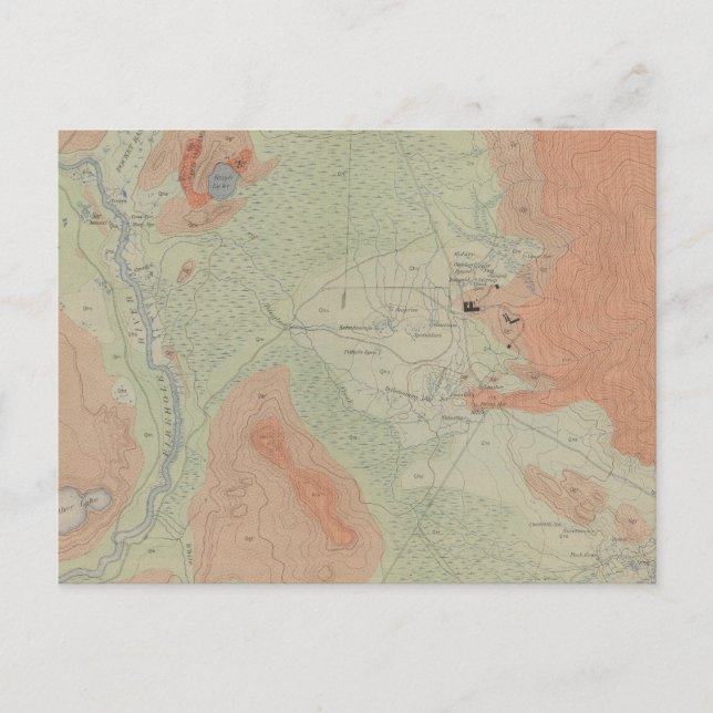 Firehole Geyser Basin Postcard (Front)