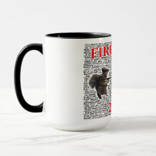 Firehouse Coffee Mug with Word Cloud