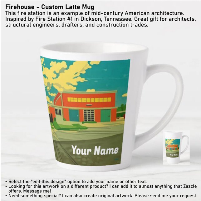 Firehouse - Custom Latte Mug (Creator Uploaded)