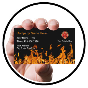 Firehouse Firefighter Business Card