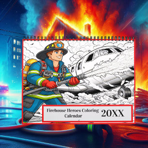 Firehouse Heroes Colouring 2025/2026 Calendar