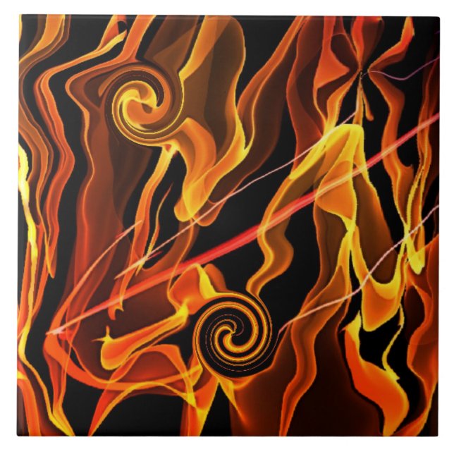 Firelight Ceramic Tile (Front)