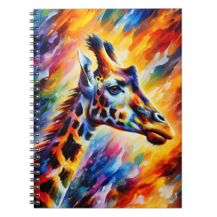 Firelight Giraffe – Vivid Safari Energy Art Notebook