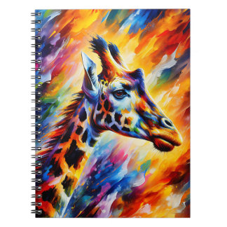 Firelight Giraffe – Vivid Safari Energy Art Notebook