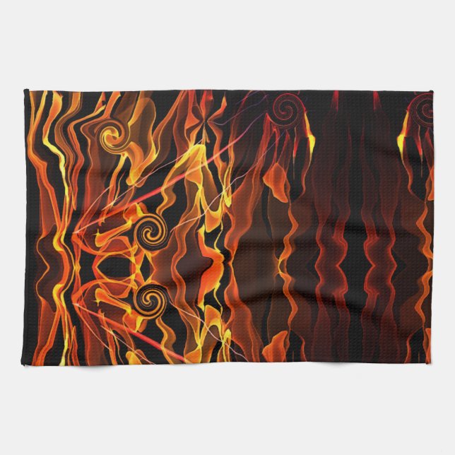 Firelight Tea Towel (Horizontal)
