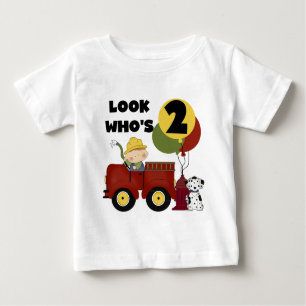 Fireman 2nd Birthday Tshirts and Gifts