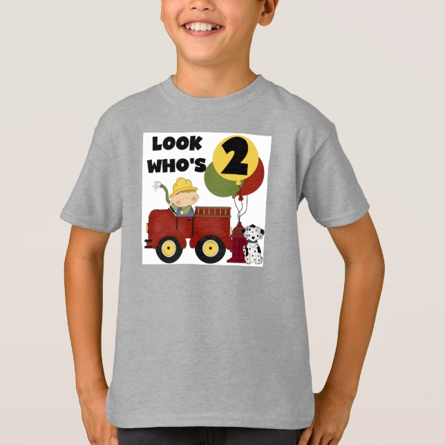 Fireman 2nd Birthday Tshirts and Gifts (Front)