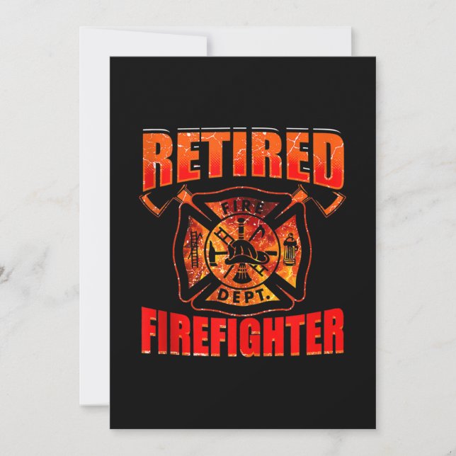 Fireman American Flag Red Line US Firefighter Holiday Card (Front)