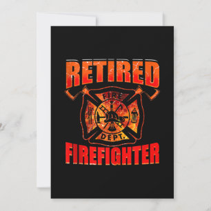 Fireman American Flag Red Line US Firefighter Holiday Card
