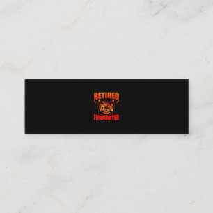 Fireman American Flag Red Line US Firefighter Mini Business Card