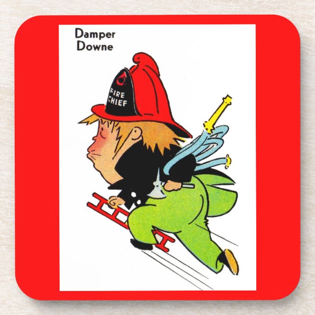 fireman Damper Downe Coaster (Front)