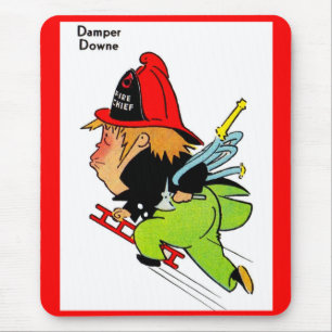 fireman Damper Downe Mouse Pad