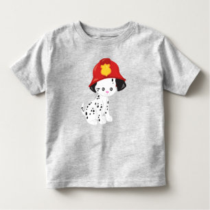 Fireman Dog, Cute Dog, Puppy, Doggo, Dalmatian Toddler T-Shirt