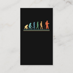 Fireman Evolution Sunset Firefighters Business Card