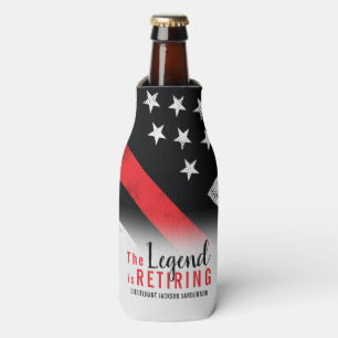 Fireman Fire Department Firefighter Retirement Bottle Cooler