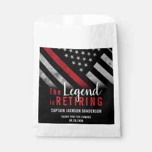 Fireman Fire Department Firefighter Retirement Favour Bag