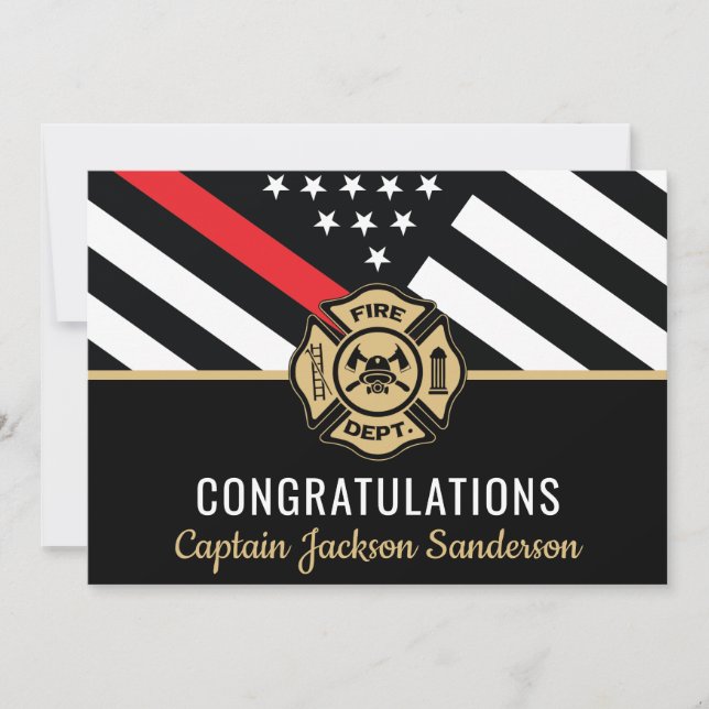 Fireman Fire Department Flag Firefighter Retirment (Front)