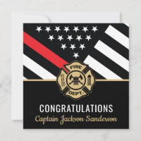 Fireman Fire Department Flag Firefighter Retirment