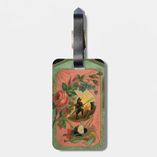 Fireman Firefighter 1880's Art Luggage Tag