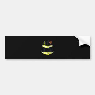 Fireman Firefighter Costume Halloween Bumper Sticker
