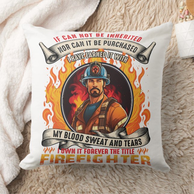Fireman Firefighter Cushion (Blanket)