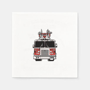 Fireman Firefighting Firetruck Firefighter Gift Napkin